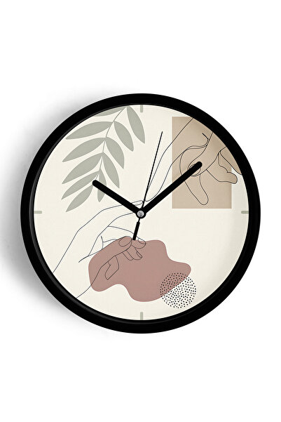 JHAAR Ceas de perete modern cu tematică abstractă - boemă - geometrică - 42 c...