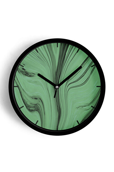 JHAAR Ceas de perete modern, artistic, cu valuri de culoare - 30 cm - Carcasă...