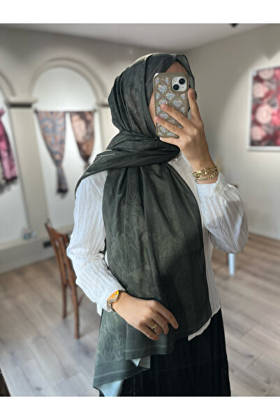 Merwiss شال ناعم بنمط عتيق - أخضر