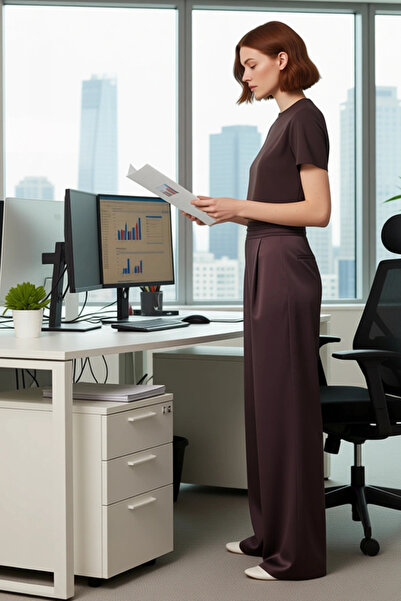 PayBuy Women's Satin Woven Wide Leg Pants Functional Durable Quality Comfortable Aesthetic Stylish