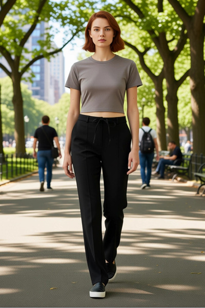 PayBuy Women's High Waist Wide Leg Pants Functional Durable Quality Comfortable Aesthetic Casual