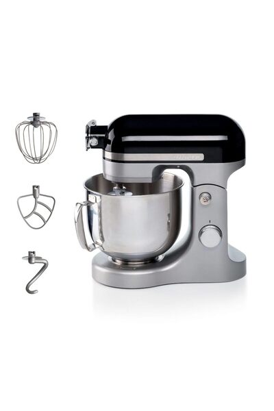 Hepta Collection Mutfak Şefi Siyah Gri 1589/02 - Döküm Gövde, Planet Mikser Y...