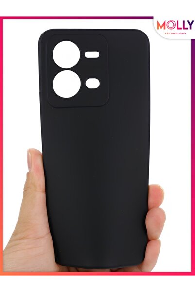 Molly Black Liquid Inside Velvet Matte Silicone Case for Vivo V25