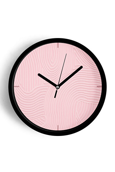 JHAAR Ceas de perete modern cu aspect de ipsos abstract - 25 cm - Carcasă nea...