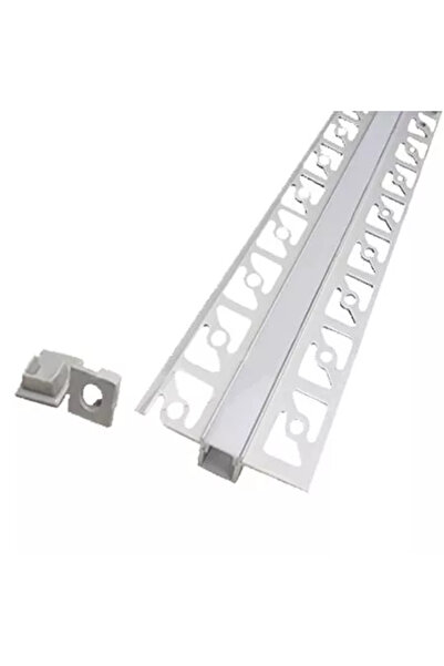 V-TAC Profil aluminiu banda LED pentru rigips 2m mat