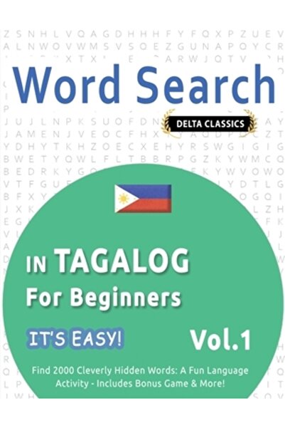 INDEPENDENT CAT Căutare de cuvinte în tagalog pentru începători - E ușor! Vol. 1 - Delta Classics - Găsește 2000 de cuvinte ascunse ingenios