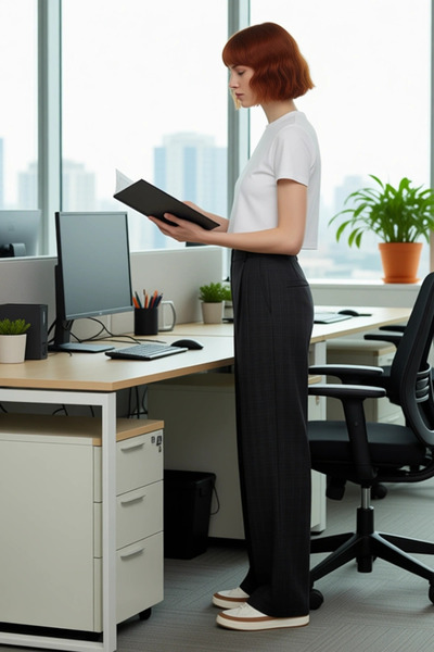 PayBuy Women's Plaid Pattern Wide Leg Woven Pants Functional Durable Quality Comfortable Stylish