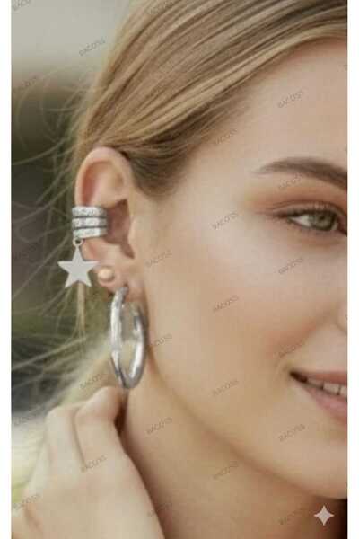 Bacoss طقم أقراط من 5 قطع مع حلقات ونجوم (BC-1249)