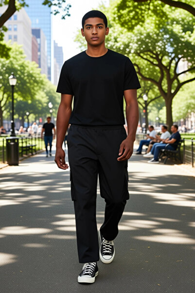 PayBuy Men's Cargo Pocket Detailed Jogger Pants Functional Durable Quality Comfortable Aesthetic Stylish