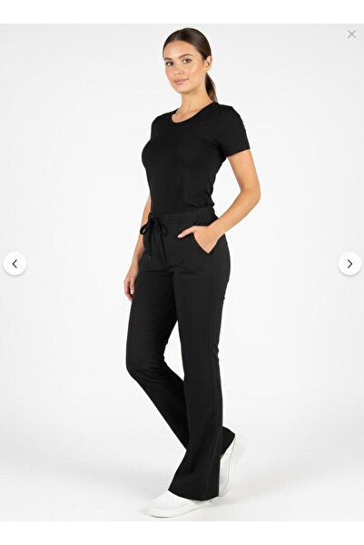 Class Üniforma Single Bottom Black Stretch Fabric Flared Pants Nurse Doctor Uniform