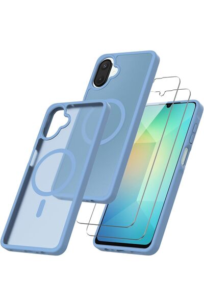 Kipgsm Samsung Galaxy A07 Uyumlu Ekran Koruyuculu Kılıf Magsafe Sarj Destekli...