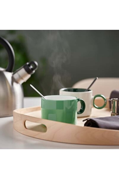 Generic Mug, mixed colours green/brown, 41 cl