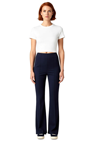 PayBuy Women's Flare Cut Plain Woven Pants Functional Durable Quality Comfortable Aesthetic Sports