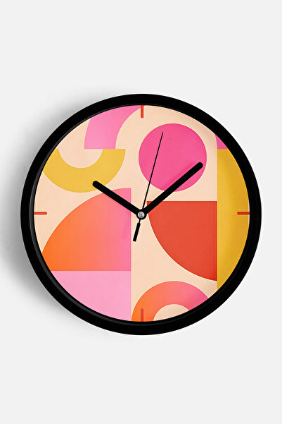 JHAAR Ceas de perete modern cu tematică geometrică abstractă - 30 cm - Carcas...