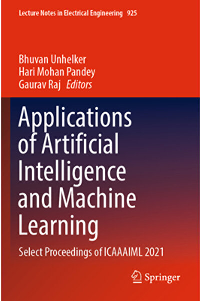 Springer Nature Aplicații ale inteligenței artificiale și învățării automate:...