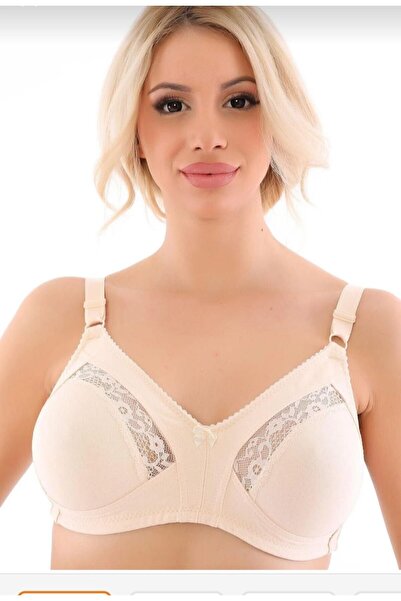 ESİLORA Women's Plus Size Bra Shaping / Sculpting Everyday Comfortable Bra Gatherer Lace Detailed Underwear