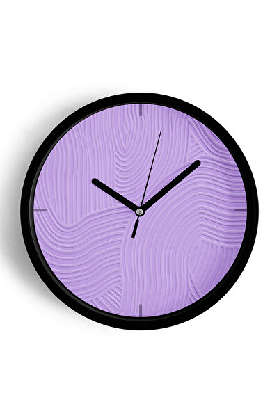 JHAAR Ceas de perete modern cu aspect de ipsos abstract - 25 cm - Carcasă nea...