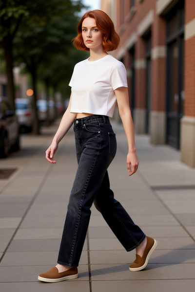 PayBuy Pantaloni de damă din denim cu picioare largi, antracit, talie înaltă ...