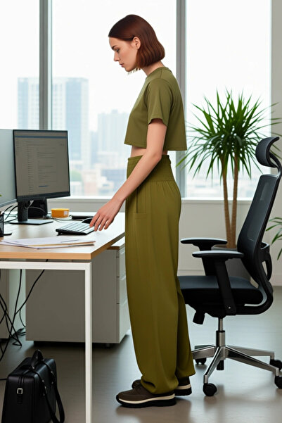 PayBuy Women's Ethnic Patterned High Waist Elastic Leg Pants Functional Durable Quality Comfortable