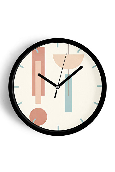 JHAAR Ceas de perete modern cu tematică abstractă - boemă - geometrică - 35 c...