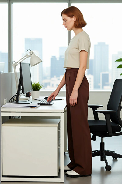 PayBuy Women's High Waist Wide Leg Woven Pants Functional Durable Quality Comfortable Modern