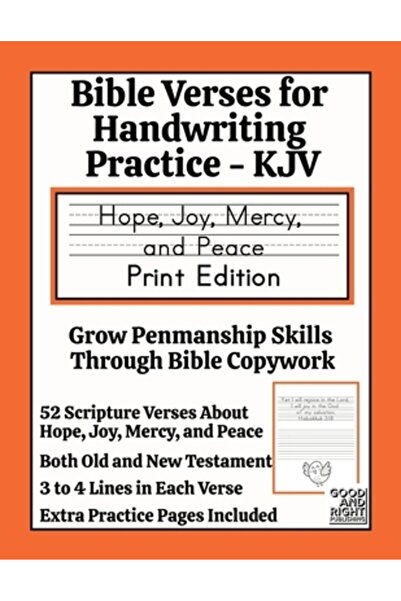 INDEPENDENT CAT Versete biblice pentru exersarea scrisului de mână - KJV: Spe...