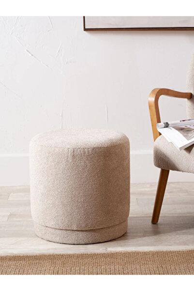BedGet Makyaj Masası Pufu - Dekoratif - Ayak Uzatma Pufu - Yuvarlak Puf