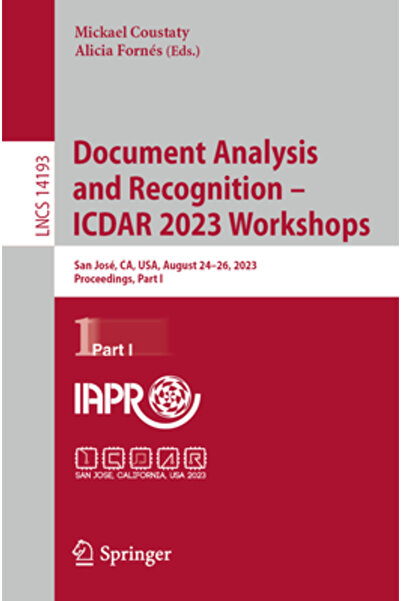 Springer Nature Analiza și recunoașterea documentelor - Ateliere Icdar 2023: ...