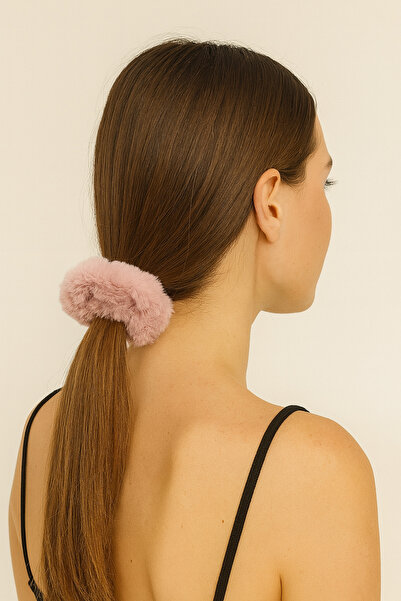 NOT GUILTY Women's Plush Scrunchie Hair Tie – Soft Velvet Hair Elastic 2 Pieces