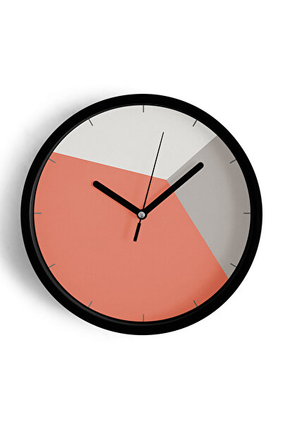 JHAAR Ceas de perete modern cu tematică geometrică abstractă - 35 cm - Carcas...