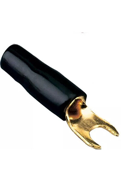 ACV Papuc Terminal tip furca M4 10mm2 aurit izolat negru 30.4410-03