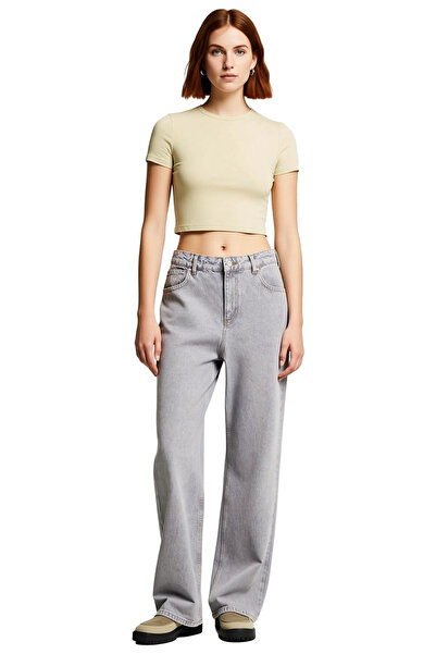 PayBuy Women's Open High Waist Straight Cut Denim Pants Functional Durable Quality Aesthetic