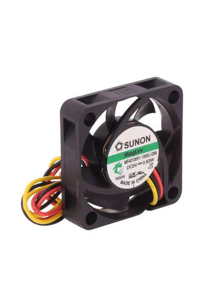 sunon Ventilator DC axial 5VDC 40x40x10mm 13.52m3/h 27.3dBA Vapo MF40100V1-1000U-G99