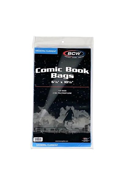 CURRENT PACKAGING حقائب الكوميكس الحديثة الحالية (عبوة من 100)