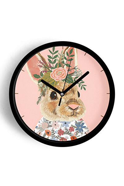 JHAAR ساعة حائط حديثة على شكل أرنب لطيف - غرفة المعيشة - غرفة الشباب - غرفة ا...