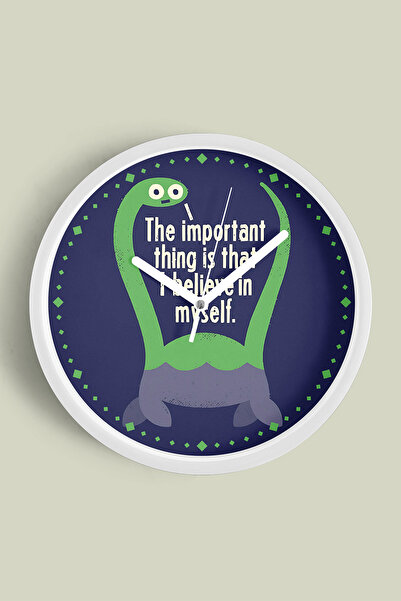 JHAAR Design modern cu text - Ce contează este că cred în mine - Ceas de pere...