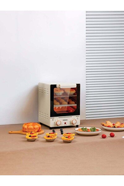 porodo Temp Glass Mini Oven - 15L, 750W, White