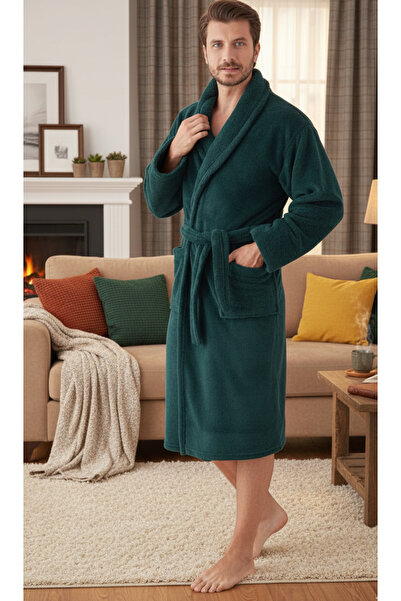 embody Halat de baie bărbătesc cocolino, material moale și pufos, cu buzunare...