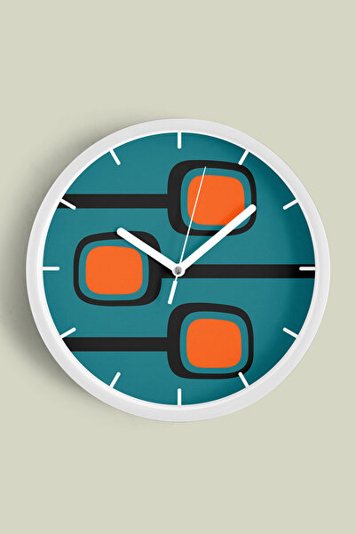 JHAAR Ceas de perete modern cu tematică geometrică abstractă - 30 cm - Carcas...