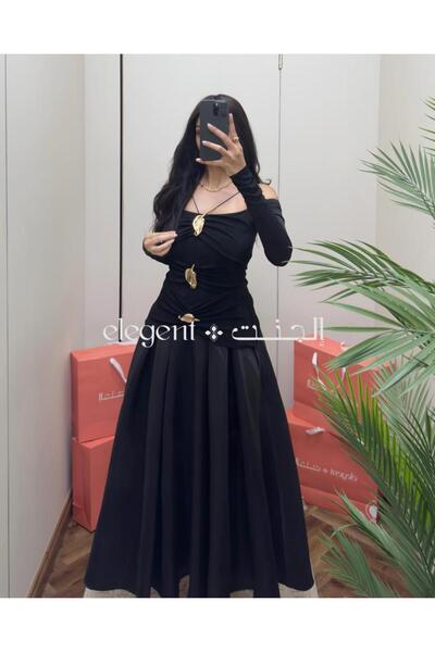 Elegent Black gold glitter dress