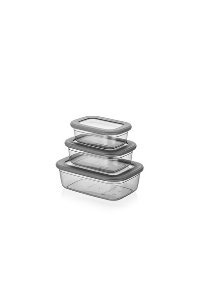 Mira Home SET OF 3 STORAGE CONTAINERS (400 ml-670 ml-1.2 lt)