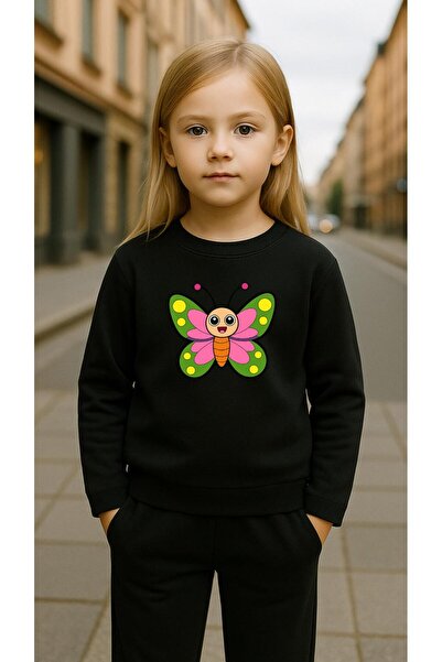 playwear Παιδικό Φούτερ Σετ Πολύχρωμο με Στάμπα KELBEK για Κορίτσια και Αγόρι...