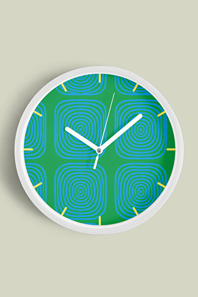 JHAAR Ceas de perete modern cu tematică abstractă - boemă - geometrică - 25 c...