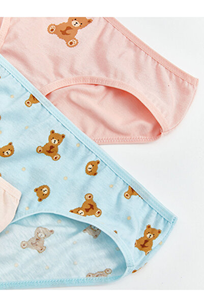 LC Waikiki Bear Teddy Printed 3-Piece Girl's Panties Set