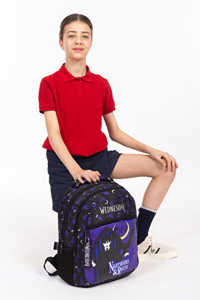 Necati Çanta Licensed Wednesday Themed Elementary School Bag