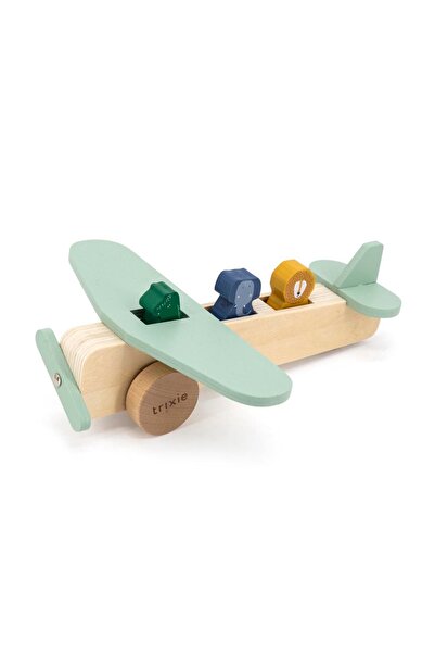 TRIXIE BV Wooden airplane with animals, TRIXIE, 18 months+