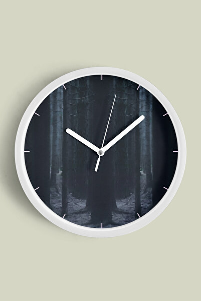 JHAAR Ceas de perete modern cu tematică peisaj natural abstract - 30 cm - Car...