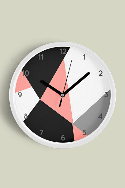 JHAAR Ceas de perete modern cu tematică geometrică abstractă - 42 cm - Carcas...