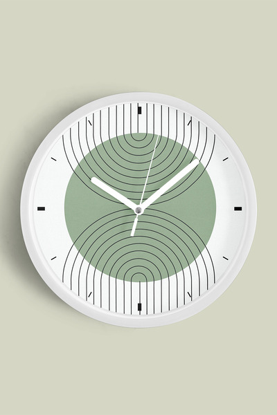 JHAAR Ceas de perete modern cu tematică abstractă - boemă - geometrică - 25 c...