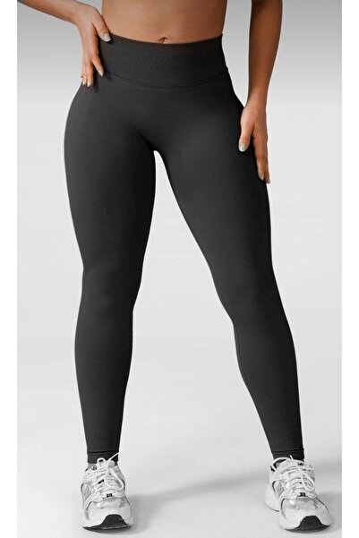 Morpho Seamless Push-Up Sports Tights with Seamless Compression and Drawstring